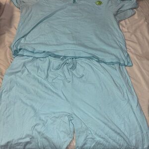 Cabernet Aqua Striped Sleepwear